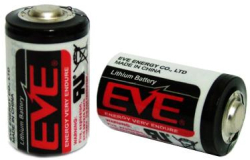 Литиево тионилхлоридна батерия EVE 3.6 V 1-2AA ER14250 -STD-с пъпка- EVE BATTERY