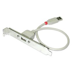 LINDY LNY-33123 :: USB 2.0 удължителен кабел-планка, Type A-А, M-F, 30 см