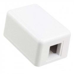 Продукт Розетка, еднопортова, повърхностен монтаж, незаредена, бяла