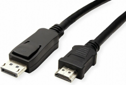 Кабел/адаптер Кабел DisplayPort - HDMI, 1 метър, черен - K5561SW.1V2