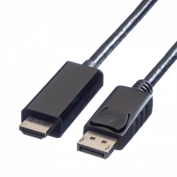 Кабел/адаптер DisplayPort - HDMI Свързващ кабел М-М, 2 метра, черен, K5561SW.2V2