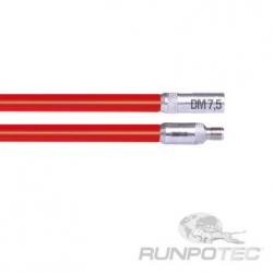 Кабел/адаптер RUNPOSTICKS червени - твърди 7.5 мм диаметър, 2 бр. x 1 метър