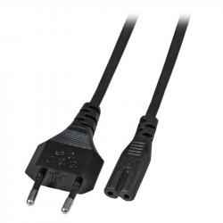 Кабел/адаптер Notebook power cable Euro - C7 180°, black