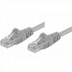 Медна пач корда Patch cable U/UTP, Cat.5e, PVC, CU, grey