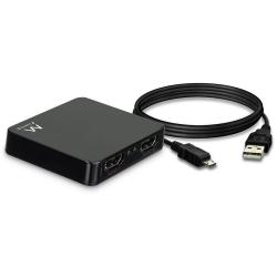 HDMI-Spliter-EWENT-1-2-4K@30Hz-USB-Cheren