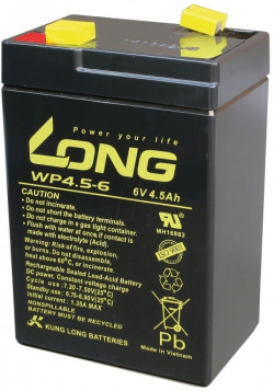 Акумулаторна батерия Aкумулаторна батерия Long WPS 4 - 6, 6V 4Ah, 70x47x102 мм