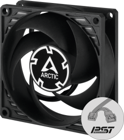 Вентилатор ARCTIC P8 PWM PST, Черен
