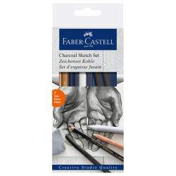 Канцеларски продукт Faber-Castell Въглени Creative Studio, комплект, 7 части