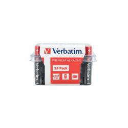 Батерия Verbatim Алкална батерия, AAA, 1.5 V, 24 броя
