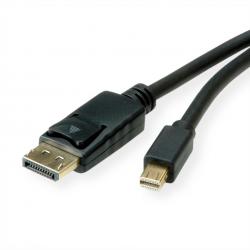 Кабел/адаптер ROLINE 11.04.5814 :: Mini DisplayPort v1.4 кабел, mDP-DP, M-M, 8K, 60Hz, 1 м