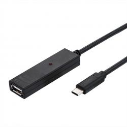 Кабел/адаптер USB 2.0 удължителен кабел, Type C - Type A, M-F, 10 м