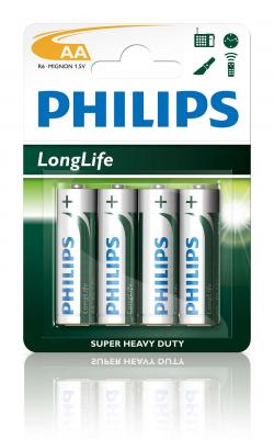 Батерия PHILIPS battery longlife AA 4TK-PK