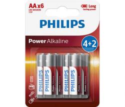 Батерия PHILIPS battery power alkaline AA 6TK-PK