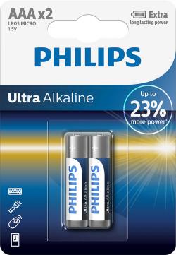 Батерия PHILIPS battery ultra alkaline AAA  2TK-PK