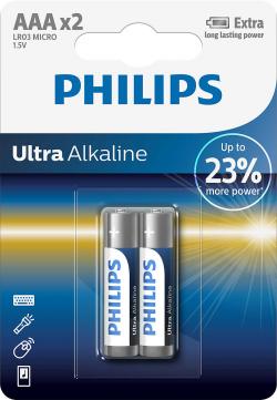 Батерия PHILIPS battery ultra alkaline AAA 2TK-PK
