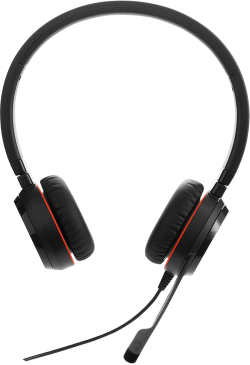 Слушалки Jabra Evolve 20 Stereo, Over-Ear, USB 1.2м, Микрофон, 150-7000 Hz, 28 мм, 32 Ω, Черен