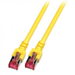 Екранирана пач корда категория 6 S/FTP, LSZH жълта, 40м.