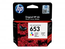 Касета с мастило HP 653 Tri-color Original Ink Advantage Cartridge