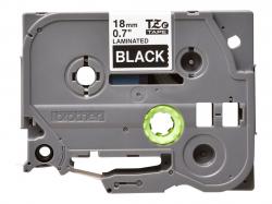 Аксесоар за принтер BROTHER P-Touch TZE-345 white on black 18mm