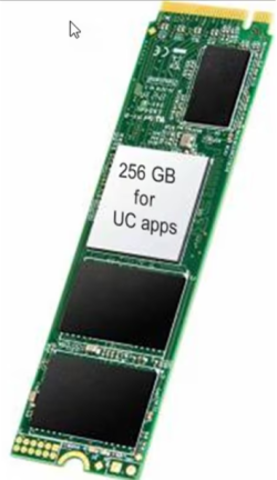 Хард диск / SSD MITEL OpenScape Business M.2 SSD 256GB memory card