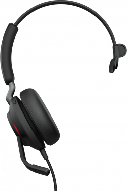 Слушалки JABRA Evolve2 40, USB-A, кабел, On-Ear, Черен