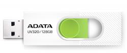 Adata UV320, 128GB, USB Type 3.2, бял/зелен цвят