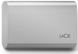 Хард диск / SSD LACIE Portable SSD USB-C 1TB external portable SSD inc rescue service Moon Silver