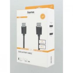 Кабел/адаптер Кабел HAMA 200697, DisplayPort 1.2 мъжко - DisplayPort 1.2 мъжко,