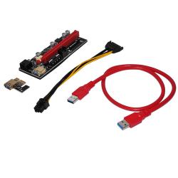 Кабел/адаптер Makki Екстендер Mining Riser PCI Express 1x to 16x - 270uf - MAKKI-SR139-270