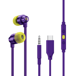 Слушалки Геймърски слушалки с микрофон Logitech G333 In-ear 3.5 mm + USB-C adapter