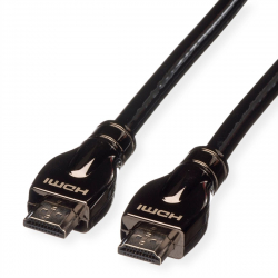 Кабел/адаптер ROLINE 11.04.5686 :: HDMI Ultra HD кабел, Ethernet, ARC, 3D, M-M, черен, 15.0 м на най-ниска цени