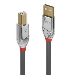 Кабел/адаптер LINDY LNY-36644 :: USB 2.0 кабел, 1x Type A, 1x Type B, Cromo Line, 5 м