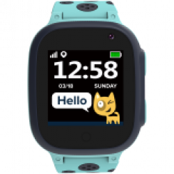 Смарт часовник Kids smartwatch, 1.44 inch colorful screen, GPS function, Nano SIM card, Син/черен