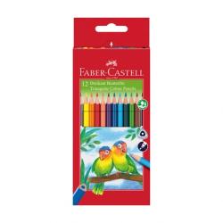 Канцеларски продукт Faber-Castell Цветни моливи Eco, 12 цвята, с включена острилка