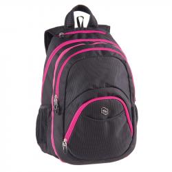 Раница Pulse Раница Teens Dot, 2 в 1, черно-розова