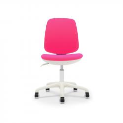 Продукт RFG Детски стол Lucky White, дамаска, розова седалка, розова облегалка