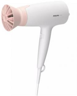Сешоар PHILIPS Hair dryer 1600W DC motor ThermoProtect attachment white-pink