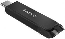 USB флаш памет USB памет SanDisk Ultra, USB-C, 128GB, Черен