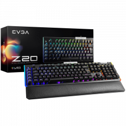 Клавиатура EVGA Z20 RGB Optical Mechanical Gaming Keyboard, RGB Backlit LED