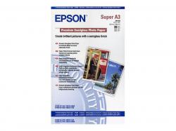 Хартия за принтер EPSON Premium semi gloss photo paper inkjet 250g-m2 A3+ 20 sheets 1-pack