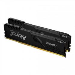 Памет Kingston FURY Beast Black 32GB(2x16GB) DDR4 PC4-25600 3200MHz CL16