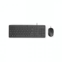 Клавиатура HP 150 Wired Mouse and Keyboard (EN), Черна