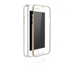 Принадлежност за смартфон Гръб HAMA White Diamonds, 360&deg; стъкло, за Apple iPhone 7-8-SE 2020, Златист