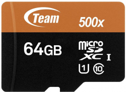 SD/флаш карта Team Group Elite microSDXC, 64GB, SD адаптер в комплекта