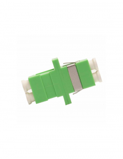 Мрежов аксесоар LC оптичен адаптер, дуплекс сингъл мод - зелен