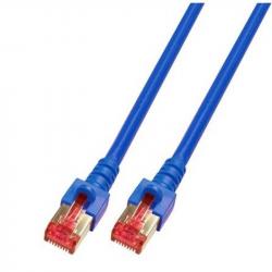 Пач корд Категория 6 синя екранирана S/FTP, LSZH