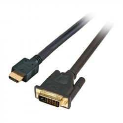 Кабел/адаптер HDMI - DVI-D 24+1 свързващ кабел, 3м.