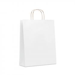  More Than Gifts Хартиена торбичка Paper Tone, размер L, 32 х 12 х 40 cm, бяла