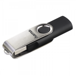 USB флаш памет USB памет HAMA Rotate, 64GB, USB 2.0, 10 MB-s, Черен