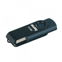 USB памет HAMA Rotate, 128GB, USB 3.0 90 MB-s, Петролно синьо